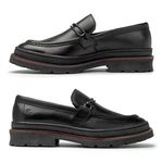 Mocassim Loafer Masculino Londres em Couro - Preto