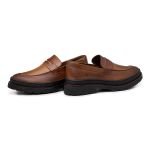 Mocassim Loafer Masculino Londres em Couro - Whisky