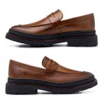 Mocassim Loafer Masculino Londres em Couro - Whisky