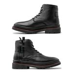 Bota Masculina Londres em Couro Legitimo - Preto