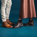 Bota Botina Masculina Londres em Couro Legitimo - Café