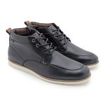 Bota Megane Masculina em Couro - Preto