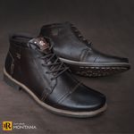 Bota Masculina Montana em Couro - Café