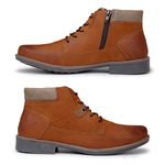 Bota Masculina Montana em Couro - Ferrugem E L