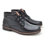 Bota Masculina Montana em Couro - Preto