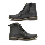 Bota Masculina Montana em Couro - Preto