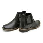 Bota Chelsea Montana em Couro - Preto