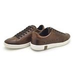 Sapatenis Casual em Couro Masculino North - Brown/Café