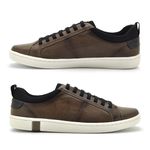 Sapatenis Casual em Couro Masculino North - Chocolate