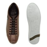 Sapatenis Casual em Couro Masculino North - Brown