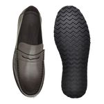 Mocassim Loafer Oasis em Couro - Café