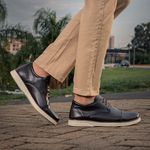 Sapato Masculino Oxford - Café + Grátis Carteira e Cinto