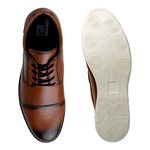 Sapato Masculino LRC Oxford - Whisky + Grátis Carteira e Cinto