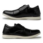 Sapato Masculino Oxford - Preto + Grátis Carteira e Cinto