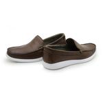 Mocassim Loafer Santorini Masculino em Couro - Brown