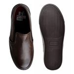 Slip On Yate em Couro Masculino Stratus Café + Brinde Porta Cartão