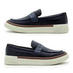 Slip On Loafer Masculino Titanium em Couro - Royal