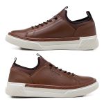 Sapatenis Casual Masculino Titanium em Couro - Chocolate
