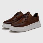 Sapatenis Casual Masculino Laroche Toquio em Couro - Chocolate