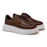 Sapatenis Casual Masculino Laroche Toquio em Couro - Chocolate