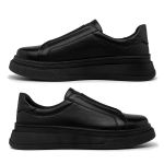 Sapatenis Casual Masculino Laroche Toquio em Couro - Preto