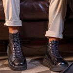 Sapatenis Casual Laroche Toquio em Couro - Preto