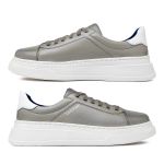 Sapatenis Casual Masculino Toquio em Couro - Silver