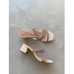 Tamanco Strass Nude