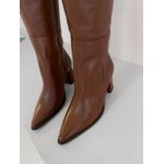 Bota Couro Legítimo Joana Marrom 