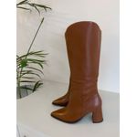 Bota Couro Legítimo Joana Marrom 