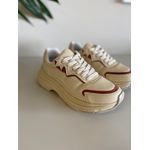 Tênis Sneaker Creme/Canela