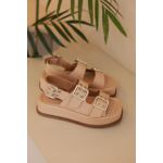 Papete Flat Form Isa Amêndoa