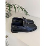 Mocassim Feminino Básico Com Tachas Preto