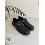 Mocassim Feminino Básico Com Tachas Preto