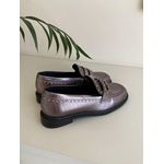 Mocassim Feminino Básico Com Tachas Ônix 