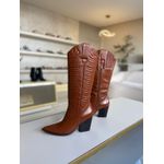 Bota Couro Legítimo Cano Longo Texas Havana