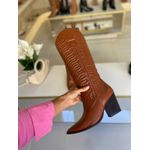 Bota Couro Legítimo Cano Longo Texas Havana