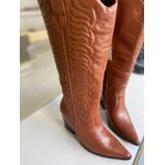 Bota Couro Legítimo Cano Longo Texas Havana