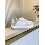 Tênis Feminino Style Branco/ Off White/ Prata