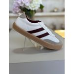 Tênis Feminino Confort Off White/ Marsala