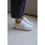 Tênis Feminino Style Branco/ Off White/ Creme
