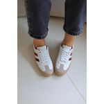 Tênis Feminino Confort Off White/ Marsala