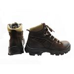 Bota Coturno Adventure em couro Mega boots 17001 Café