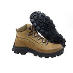 Bota Coturno Adventure em couro Mega boots 17001 Kaki