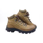 Bota Coturno Adventure em couro Mega boots 17001 Kaki