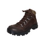 Bota Coturno Adventure em couro Mega boots 17003 Café