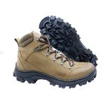 Bota Coturno Adventure em couro Mega boots 17003 Kaki