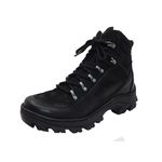 Bota Coturno Adventure em couro Mega boots 17003 Preto