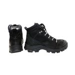 Bota Coturno Adventure em couro Mega boots 17003 Preto