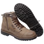 Bota Coturno em Couro Mega Boots 6017 Kaki